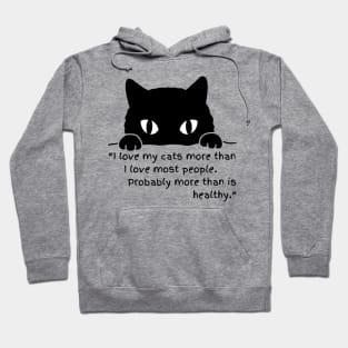 I LOVE CATS/ CUTE KITTY CAT Hoodie